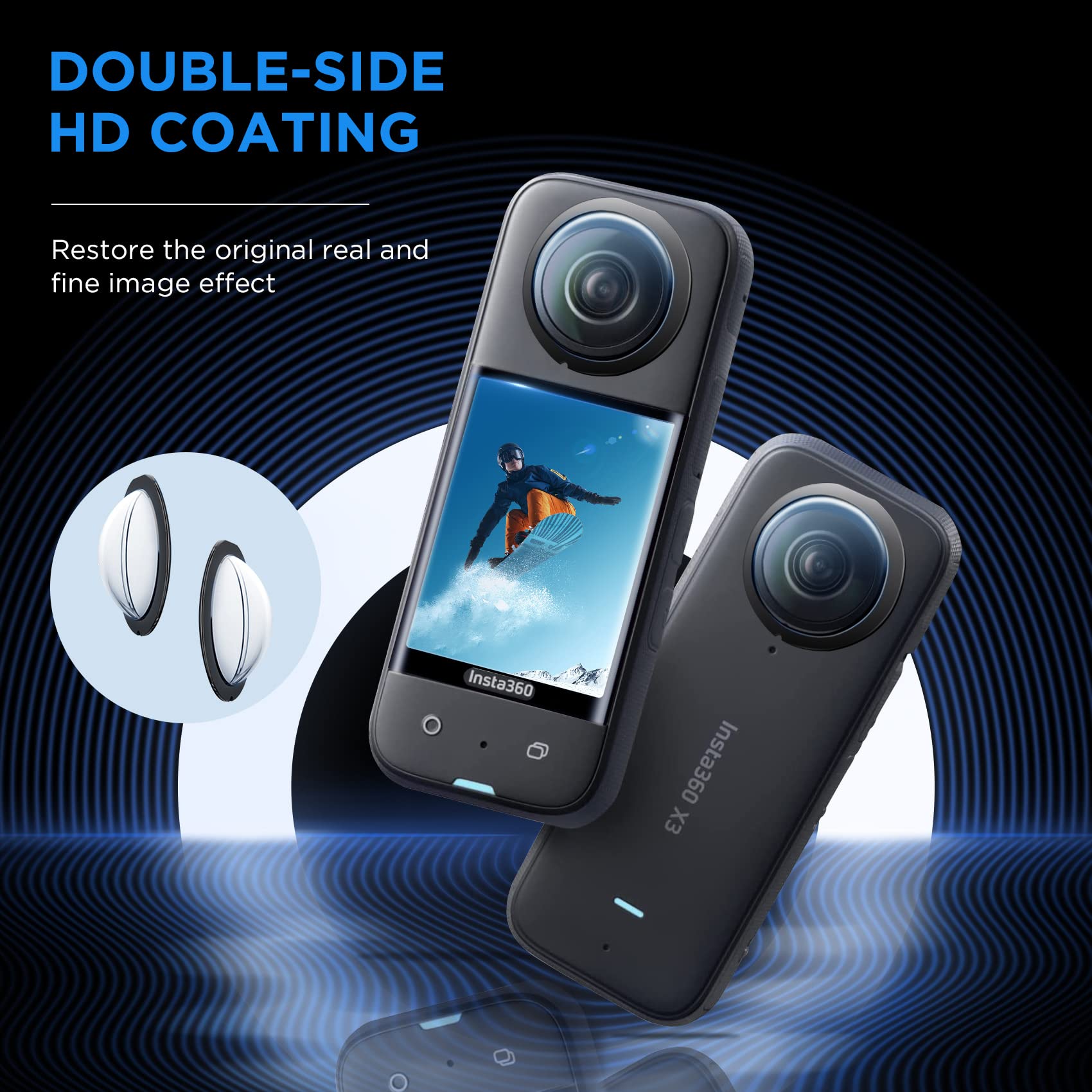 Protezione dell'obiettivo per  - Insta360 Camera X3 recensione e prezzo